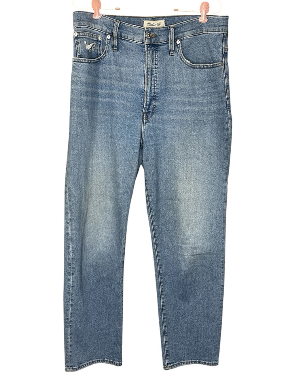 Madewell The Perfect Vintage Straight Leg Jeans Sz 30 - Picture 3 of 8